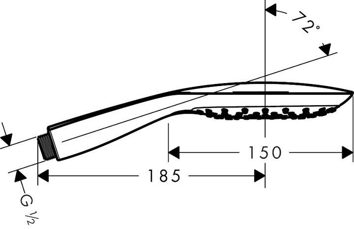 Image du produit hansgrohe Pommeaux de douche (3 Types de jets, 16 l/min)