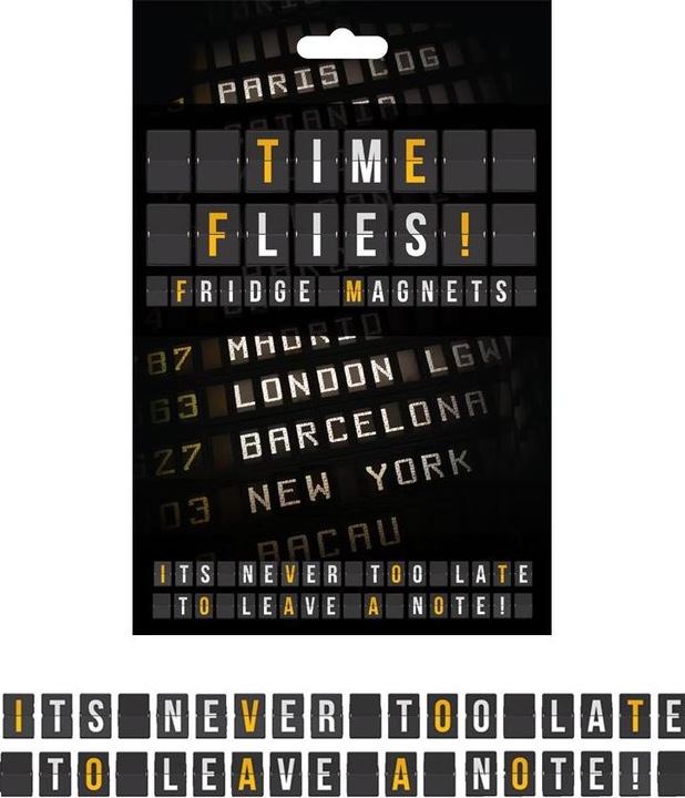 Actual product image The Monster Factory Time Flies Fridge Magnets (112 x)