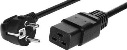 Produktbild Tecline Netzanschlusskabel 16 A, Schukostecker an 16 A Kaltgerätebuchse, schwarz, 1,0 m Netzanschlusskabel f (1 m)