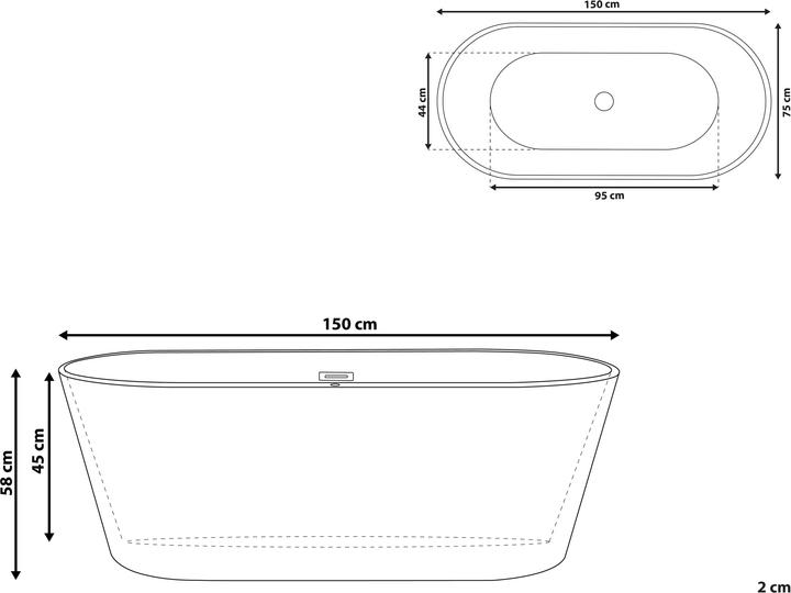 Produktbild Beliani Havana (188 l, 150 cm, 75 cm)