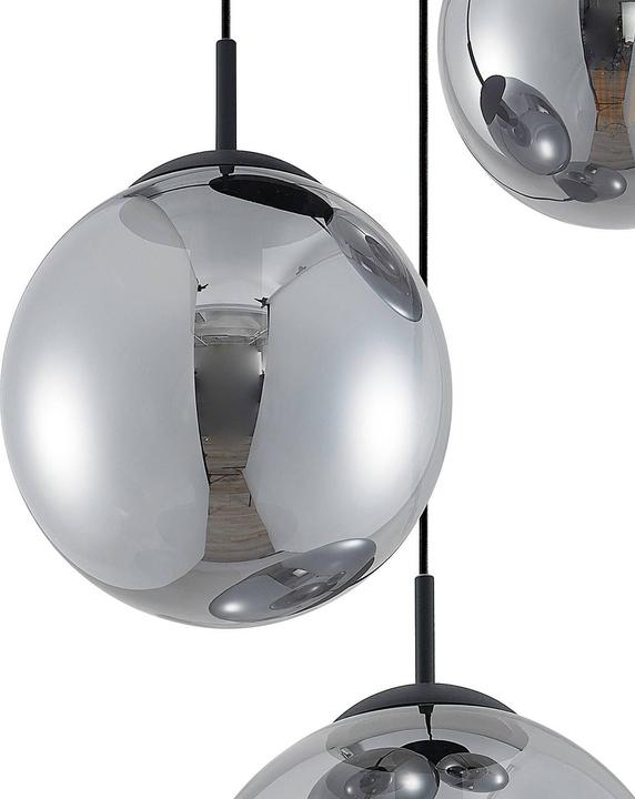 Immagine prodotto Lindby Lampada a sospensione Teeja 3 Cluster Smoke (E27)