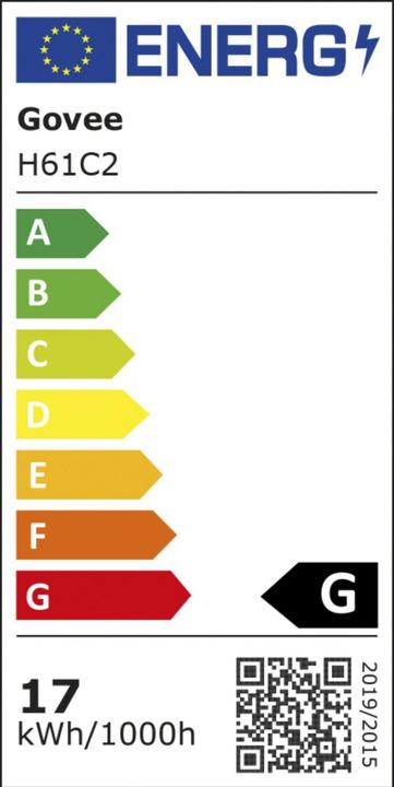 Energy Label Govee Gaming (RGBIC, 200 cm, Indoor)