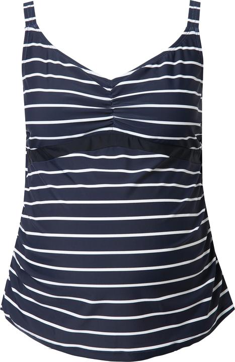 Actual product image Ulla Popken Bellieva Tankini-Oberteil ohne Softschalen, Ringel (50, 52)