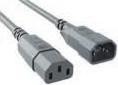 Actual product image Bachmann Power Cord C14 to C13 grey, Extension Cable (1.50 m)