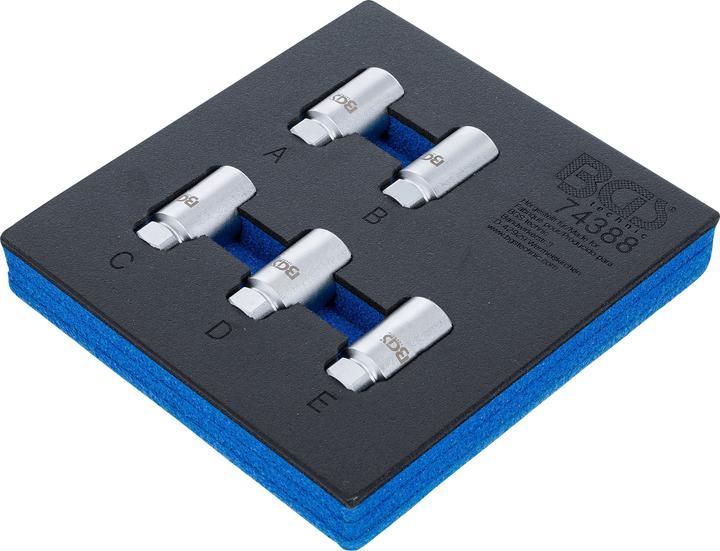 Actual product image BGS Tool Tray 1/6: Rim Lock Socket Set for Tesla | 5 pcs.