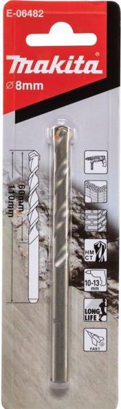 Actual product image Makita Masonry drill bit 8x110 mm (8 millimetres)