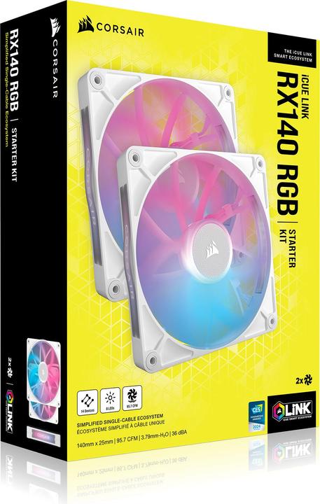 Image du produit Corsair iCUE LINK RX140 (140 mm, 2 x)