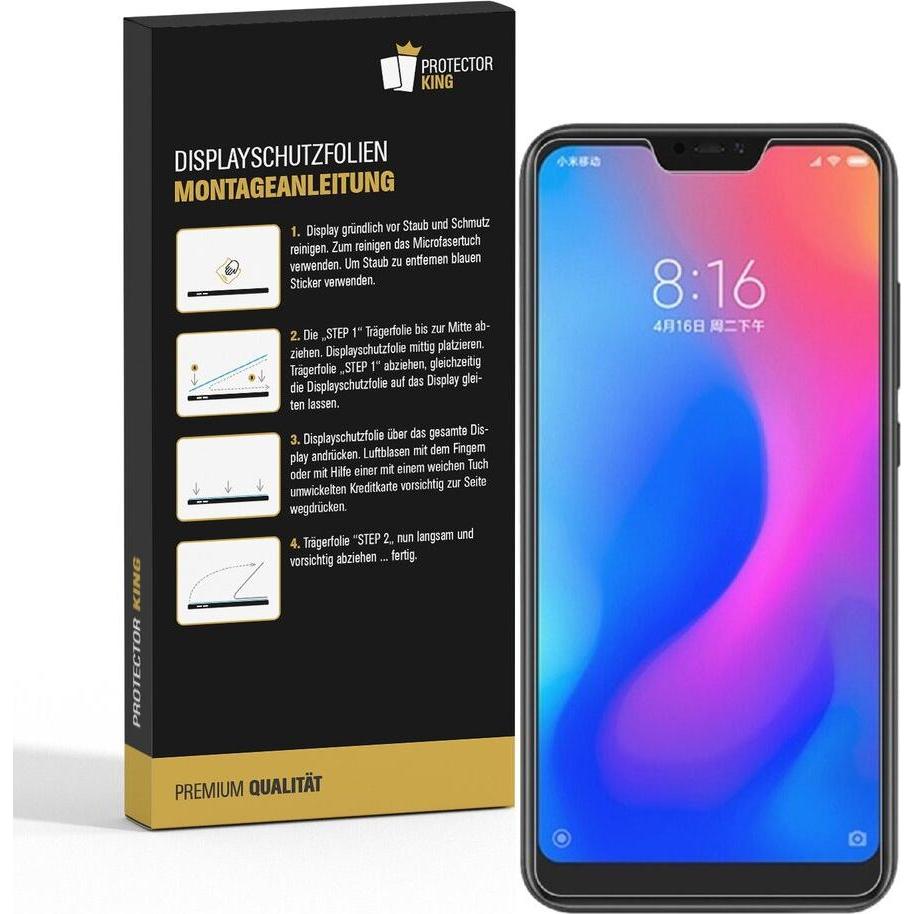 Thumbnail - Protectorking 2x Premium Displayschutzfolie 3D KLAR (2 Stück, Xiaomi Redmi Note 6 Pro), Smartphone Schutzfolie