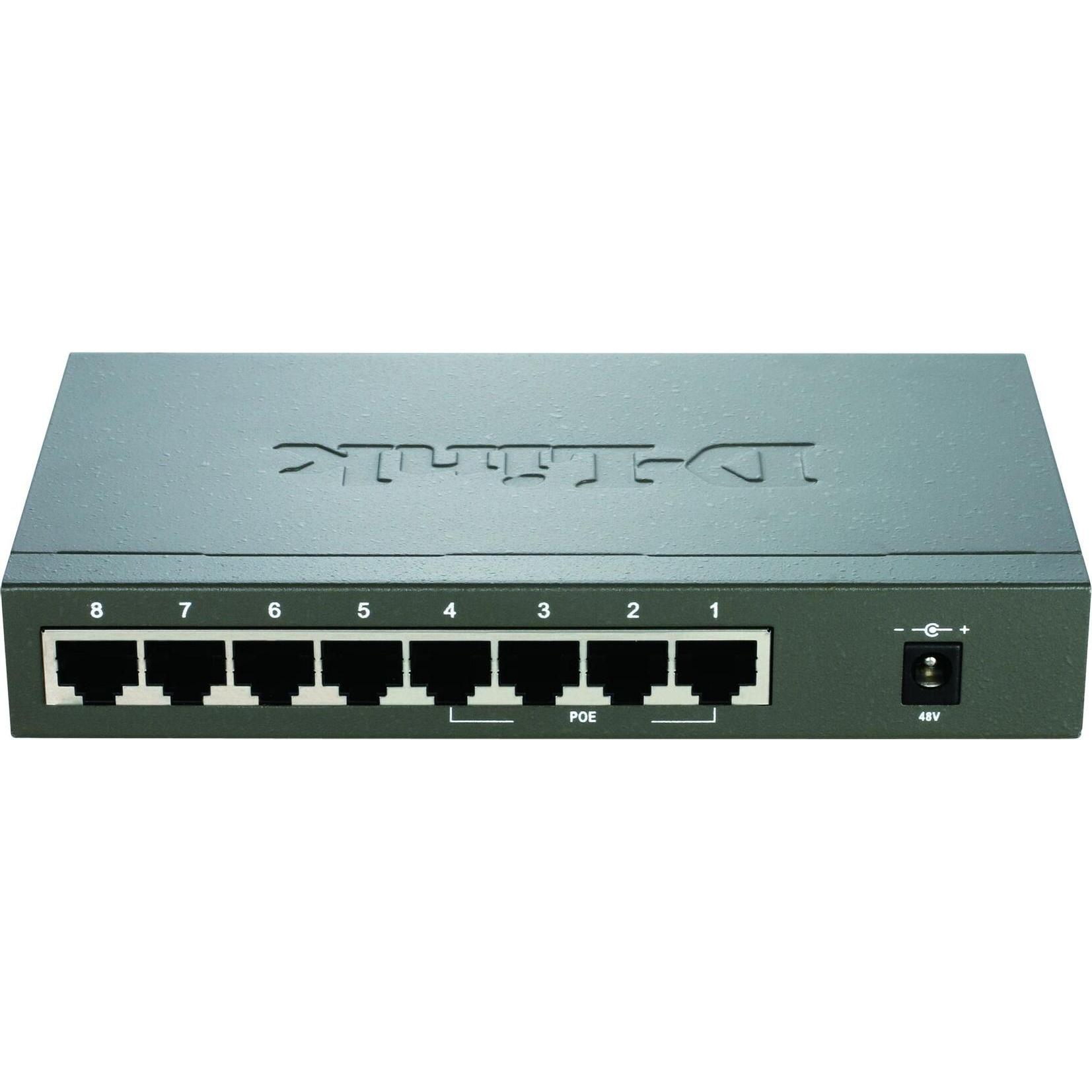 D-Link DES-1XXX (8 Ports), Netzwerk Switch, Schwarz