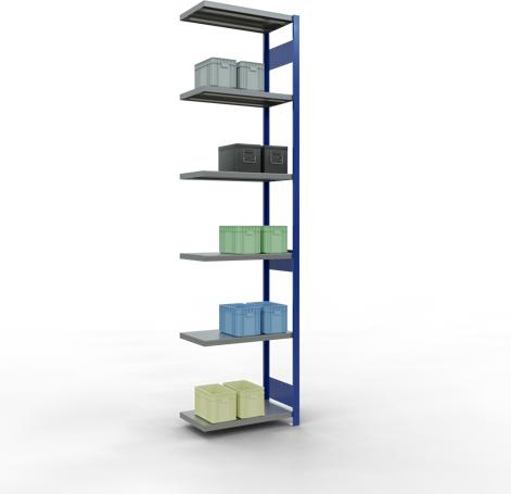 Actual product image Schulte Lagertechnik MULTIplus250 boltless add-on bay system with length bolts