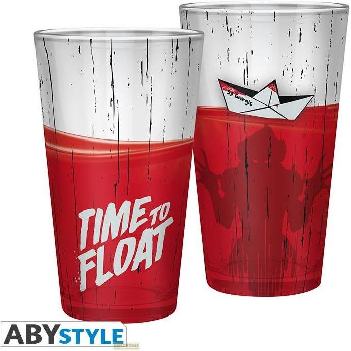 ABYstyle IT - Large Glass - 400ml - Time to Float - x2, Bicchieri, Trasparente