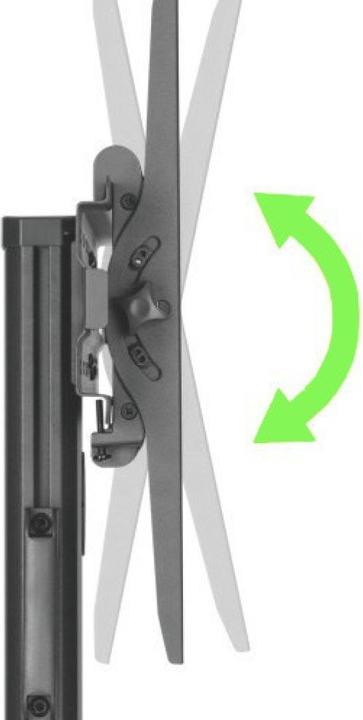 Image du produit Techly Chariot TV pour TV LCD LED, avec étagère (35 kg, 32" - 65")