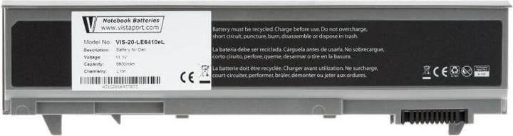 Actual product image Vistaport Notebook Batteries for Dell (6 cubicles, 5600 mAh)