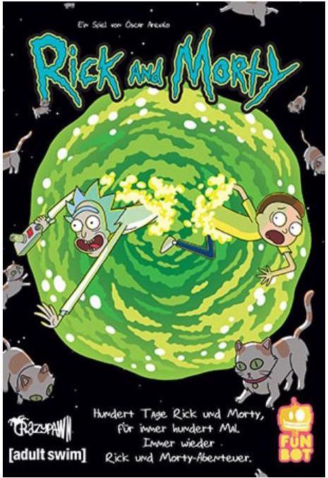 Actual product image Funbot 1023950 - Rick and Morty: 100 days - Card game, 2-4 players, 16 Years (DE Edition) (German)