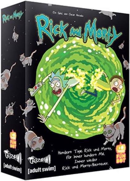 Actual product image Funbot 1023950 - Rick and Morty: 100 days - Card game, 2-4 players, 16 Years (DE Edition) (German)