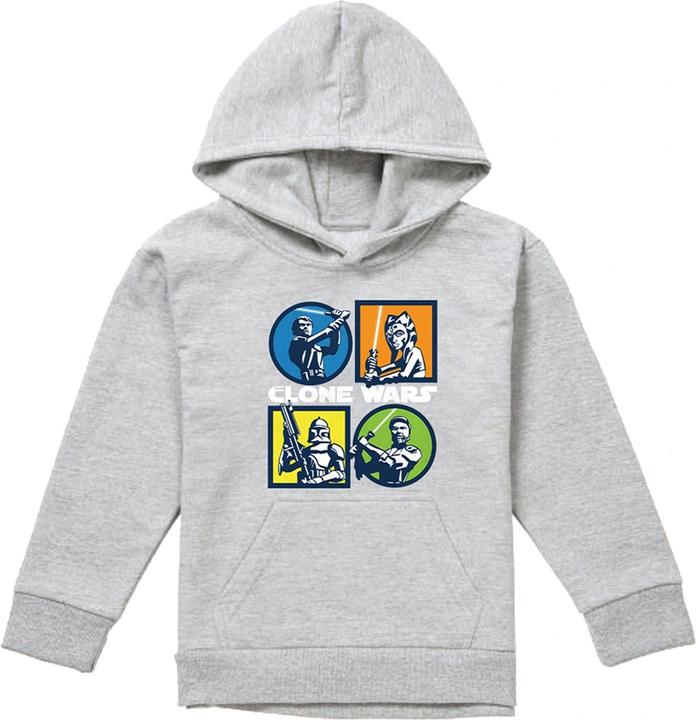 Actual product image Star Wars Childrens/Kids Grid Heather Pullover Hoodie (116)