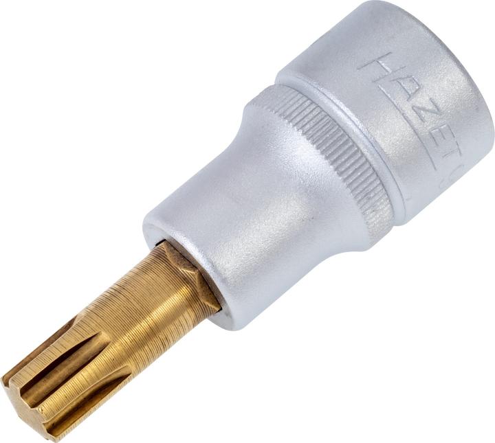 Produktbild HAZET Schraubendreher-Steckschlüsseleinsatz 991-10 ∙ Vierkant12,5 mm (1/2 Zoll) ∙ Innen Keilprofil …