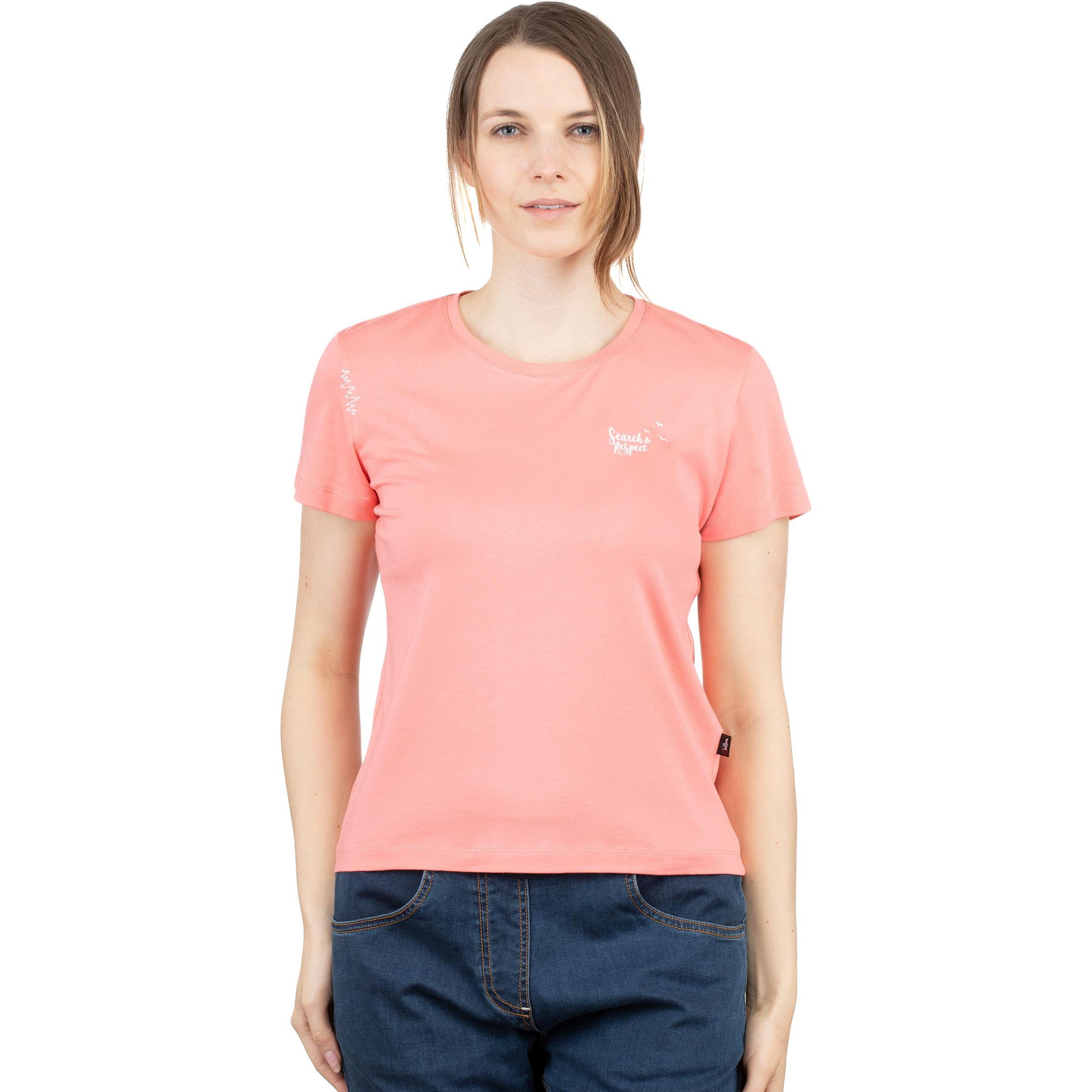Thumbnail - Chillaz, Damen, Shirt, Women's Iseo Search & Respect T-Shirt, Rosa, (36, S)