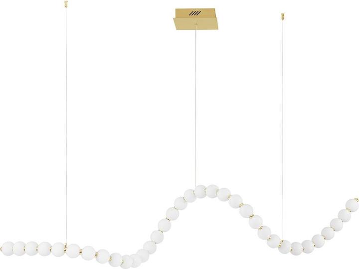 Produktbild Nova Luce PERLA LED Pendelleuchte Gold 98W Warmweiss 167x42x200cm dimmbar 9695601