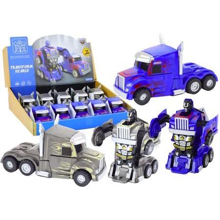 Lean Toys Auto Robot 2in1 Transformation Truck MIX, Kit robotica, Multicolore