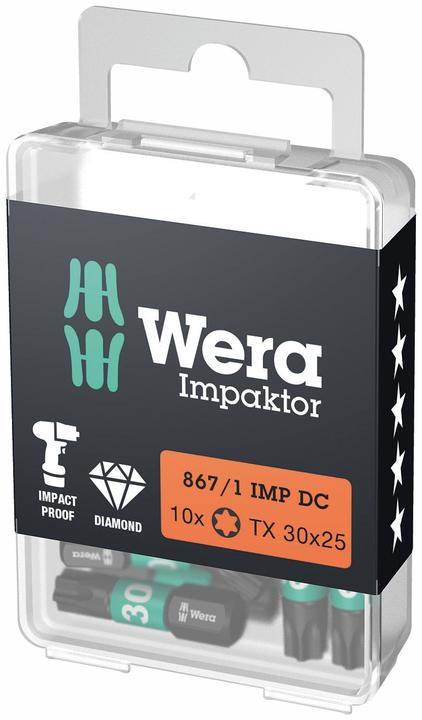 Productafbeelding Wera Torx-bits 1/4in TX30 x 25 mm (Zeskantbus TX)