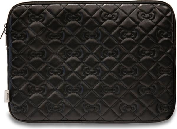 Produktbild Hello Kitty Sleeve HKCSZPEKHBPK 14" czarny/black Zip PU Quilted Bows (14")