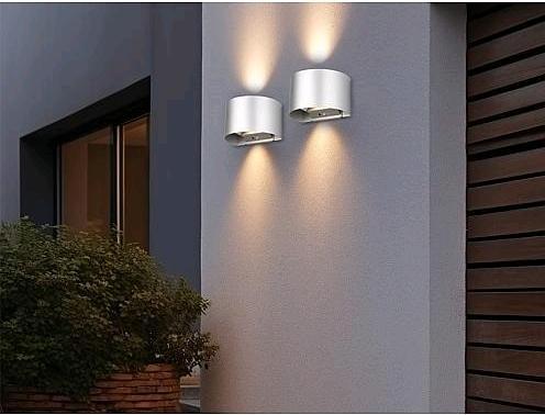 Produktbild Reality Talent LED Wandleuchte 2x0,5W 16cm Titanfarbig warmweiss (50 lm, IP44)