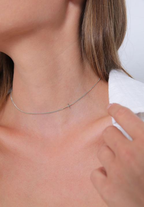 Immagine prodotto Elli Choker mit Kreuz (Argento, 36 cm)