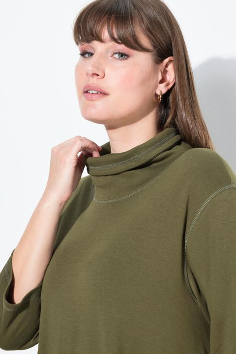 Immagine prodotto Ulla Popken Jersey-Maxikleid, Stehkragen, 3/4-Arm (54)