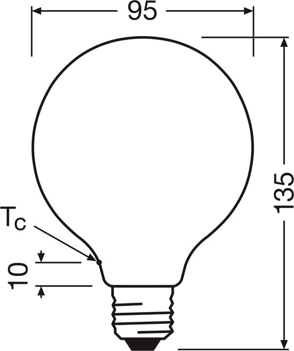 Produktbild Osram Led Lamps Classic Globe (E27, 806 lm, 1 x)