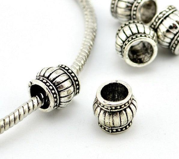 Produktbild Hermex Säule Bead Perle - Silbrig (Zink-Legierung)