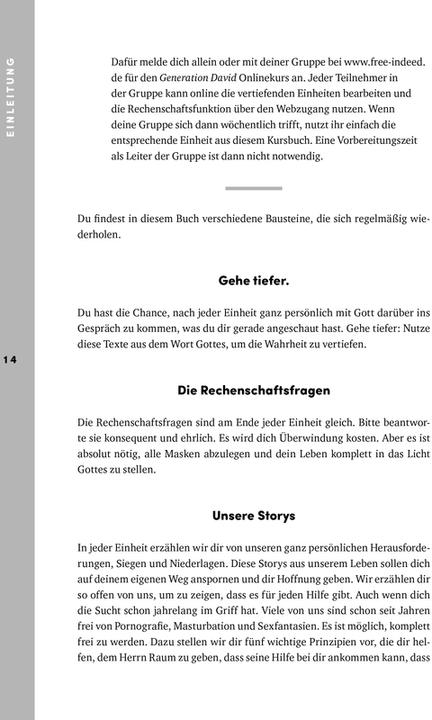 Nährwerte und Zutaten Frei. Mann. Sein. (Free!ndeed - Der Kurs) (Deutsch, Jeremy Hammond, 2023)