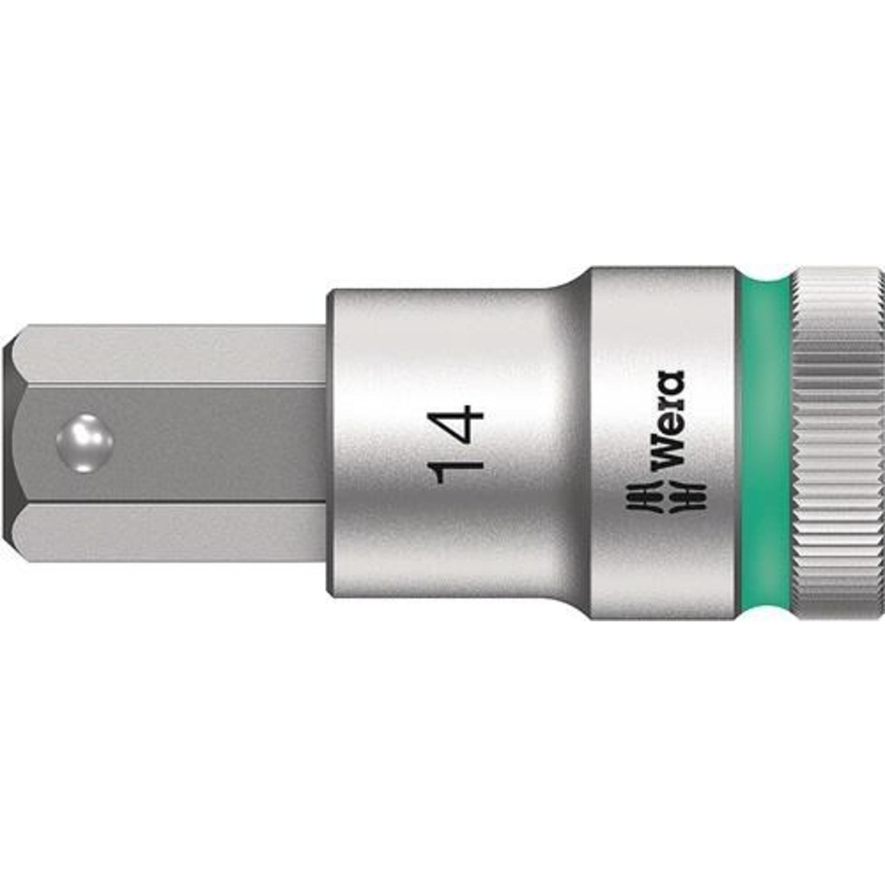Wera, Steckschlüssel + Stecknuss, 8740 C HF Hex-Plus 14,0 x 60 mm (14 mm)