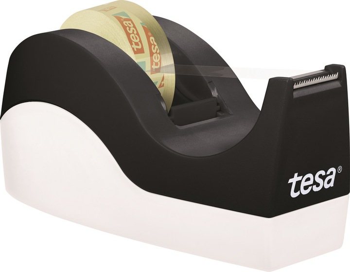 Produktbild tesa EASY CUT ORCA Tischabroller, sauberer Schnitt, inkl. 8 Rollen tesafilm