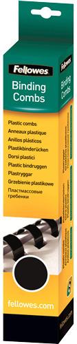 Actual product image Fellowes Plastic binder spines A4 100 pcs - 6 mm, black