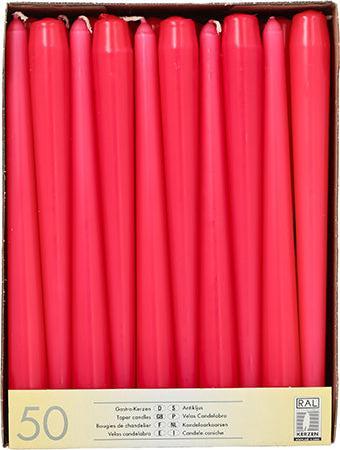 Produktbild Papstar 81765 Wachskerze Rund Fuchsie (e) (50 Stk.)