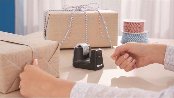 Actual product image tesa EASY CUT SMART adhesive tape dispenser for tables, with anti-slip technology, incl. 1 roll of