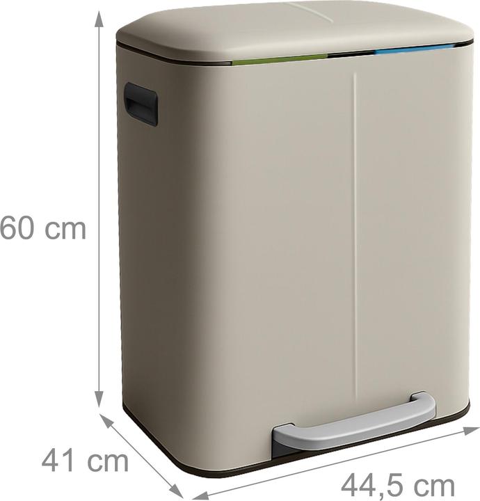 Produktbild Relaxdays Mülleimer 2 Fächer (20 l)