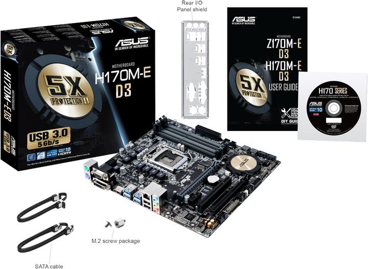 Immagine prodotto ASUS H170m-E D3 (LGA 1151, Intel H170, mATX)