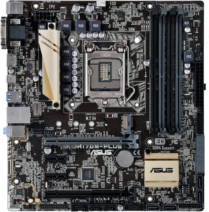 Immagine prodotto ASUS H170M-Plus (LGA 1151, Intel H170, mATX)