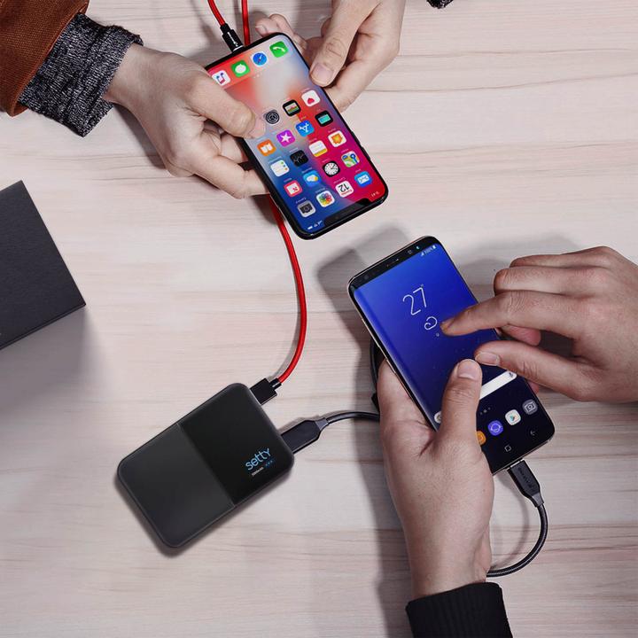 Produktbild Setty 5000mAh Powerbank mit 2x 1A USB Anschlüssen (5000 mAh)