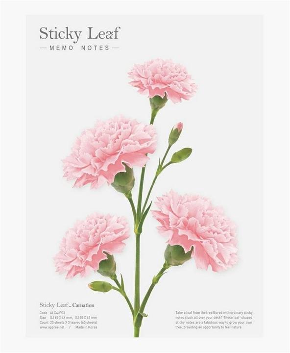 Actual product image Appree Sticky Notes - Pink Carnation L (65 x 49 mm)