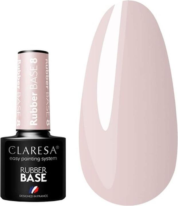 Actual product image Claresa Rubber Base 5ml (Red, Base coat)