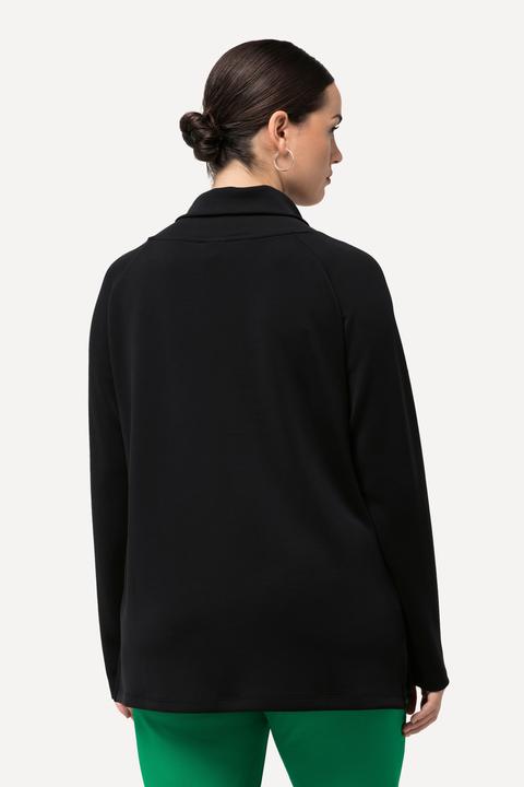 Produktbild Ulla Popken Sweatshirt, Modalmix, Stehkragen, Zipper, Langarm (46, 48)