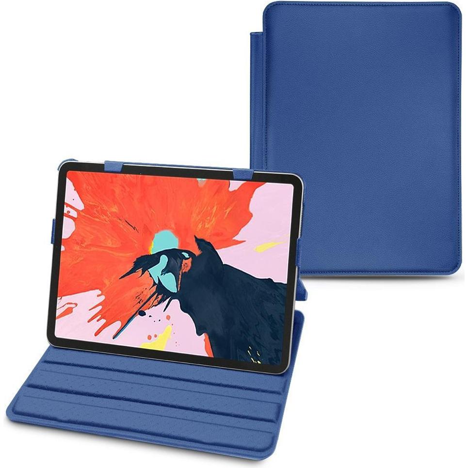Noreve Lederschutzhülle horizontal (iPad Air 2022 (5. Gen), iPad Air 2020 (4. Gen)), Tablet Hülle, Blau