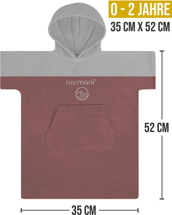 Actual product image Normani Baby bath poncho Puwai - 9259