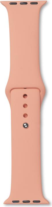 Actual product image eSTUFF Apple Silicone Watch Band New Peach Silicone (38 mm, 40 mm, 42 mm, 44 mm, Silicone)