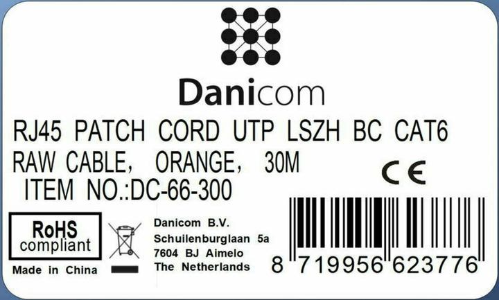 Produktbild Dsit CAT6 Netzwerkkabel 100% Kupfer (CAT6, 30 m)