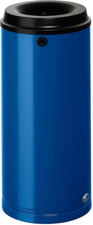 Produktbild VAR Wandmülleimer Papierkorb Wandgerät 25 L enzianblau abschliessbar und gefertigt aus verzinktem St (25 l)