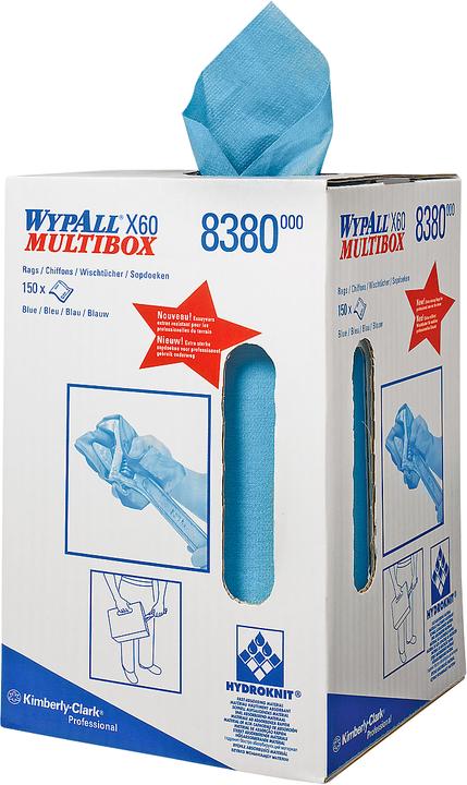 Wypall Wipe X-60, made of hydroknit material, 150 wipes, 1-ply (1 pcs.)